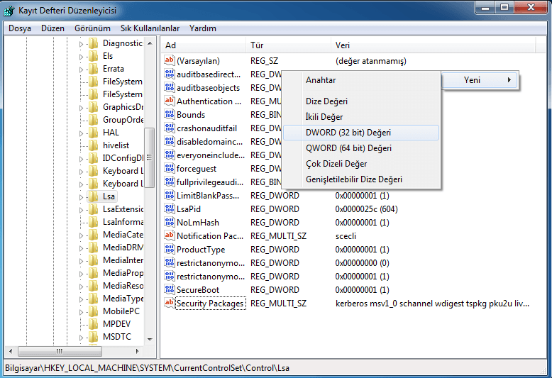 Windows 7 ile Server 2003'e Ağ Bağlantısı Sorunu ve Çözümü